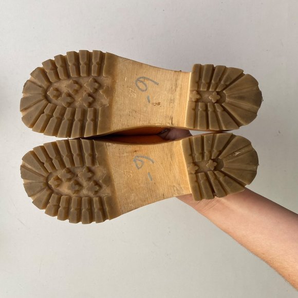 Swedish Hasbeens Ann Sandals Clogs Shoes Brown Tan - Picture 5 of 12